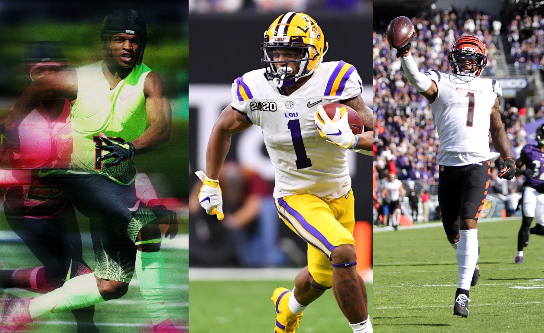 The same receiver at The Opening, in college and in the NFL